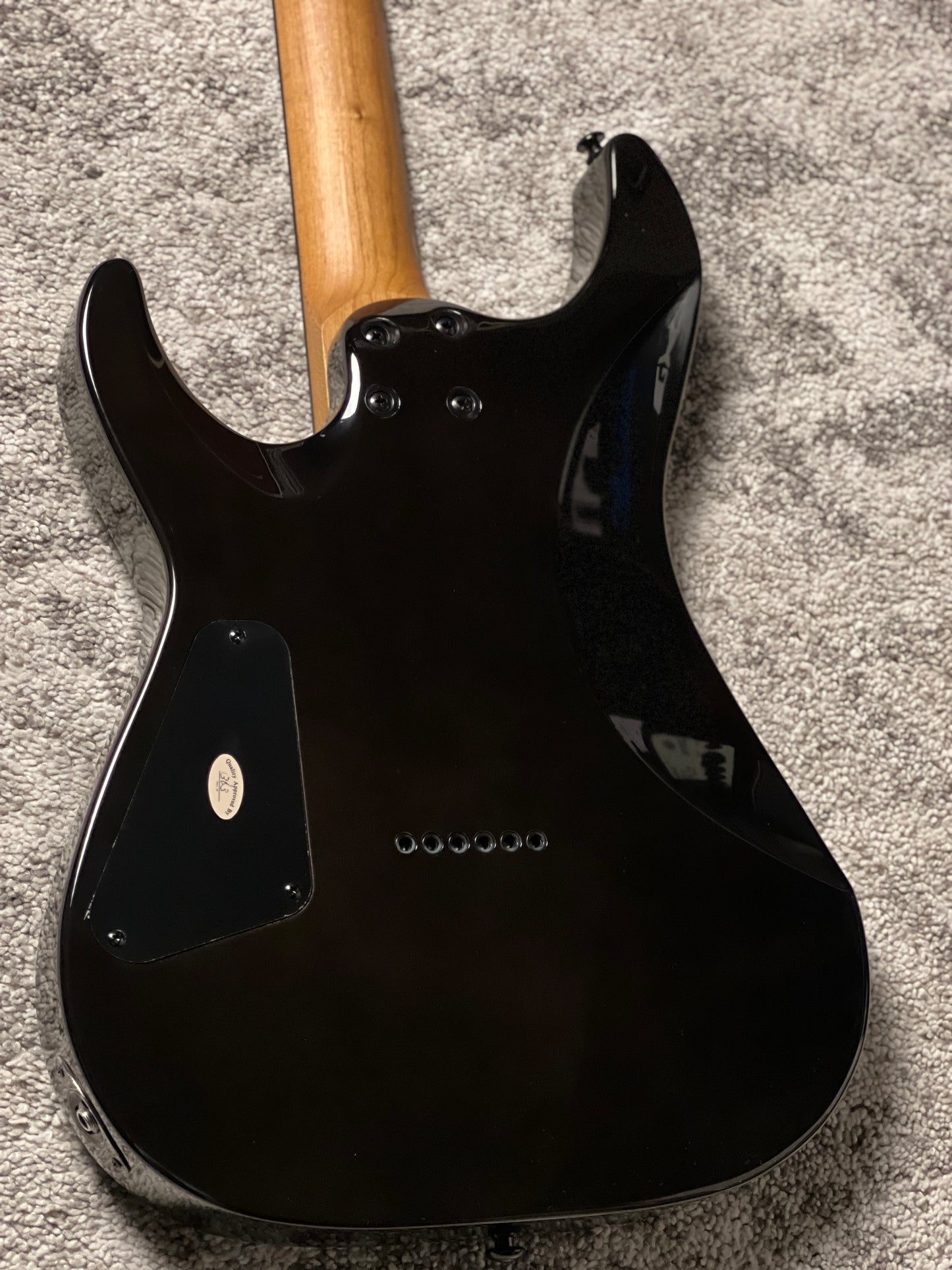 Schecter C-1 Standard in Black Fade Burst Burl