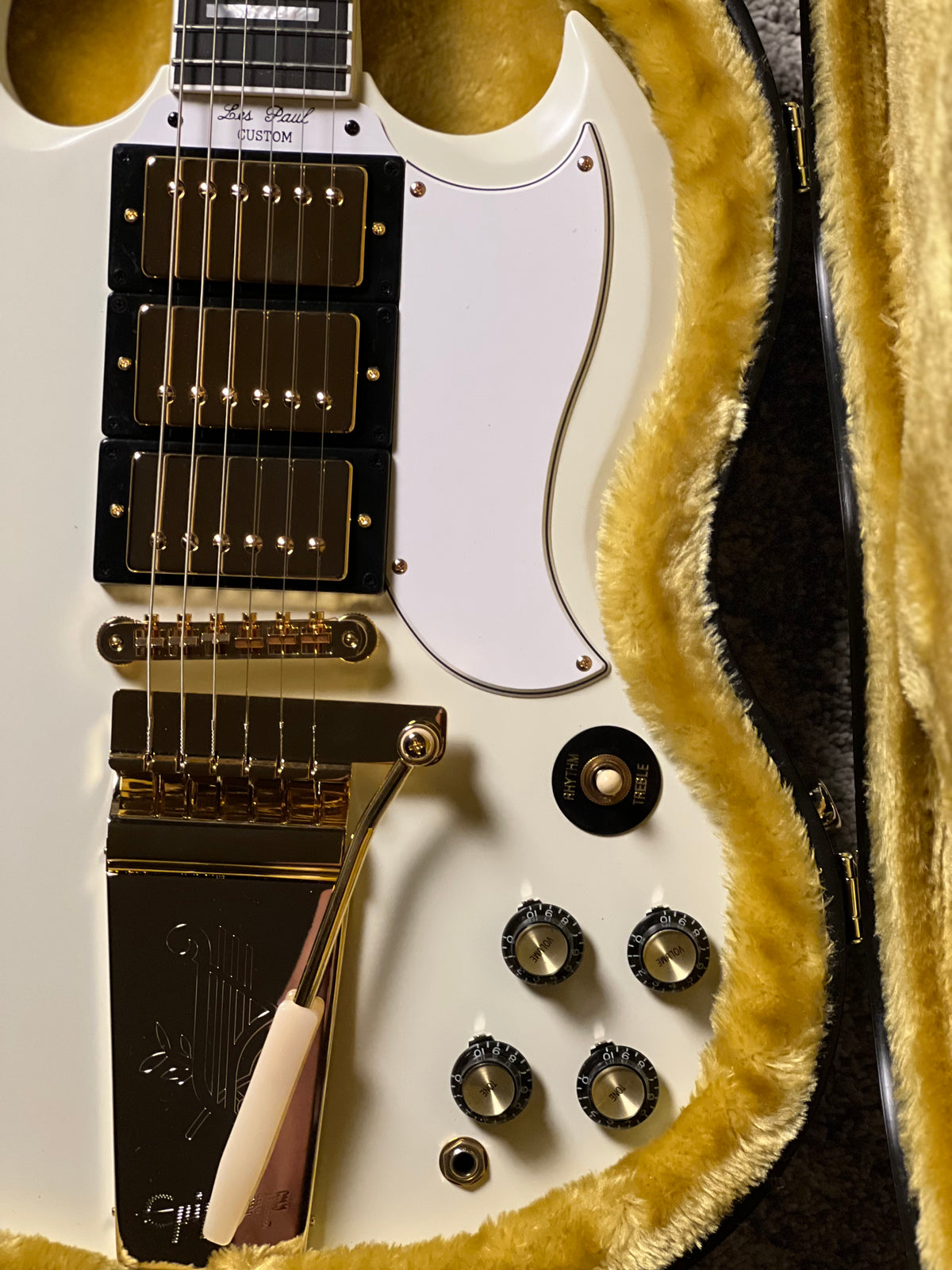 Epiphone 1963 Les Paul SG Custom With Maestro Vibrola in Classic White 26031520675