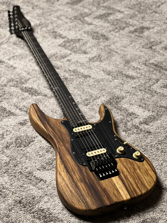 Schecter Sun Valley Super Shredder Exotic in Black Limba W26010860