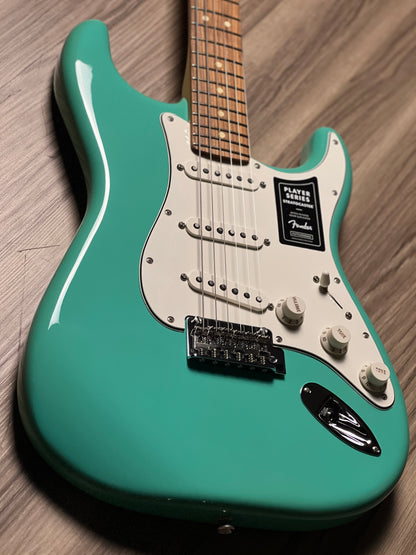 Fender Player Stratocaster and Pau Ferro FB in Sea Foam Green