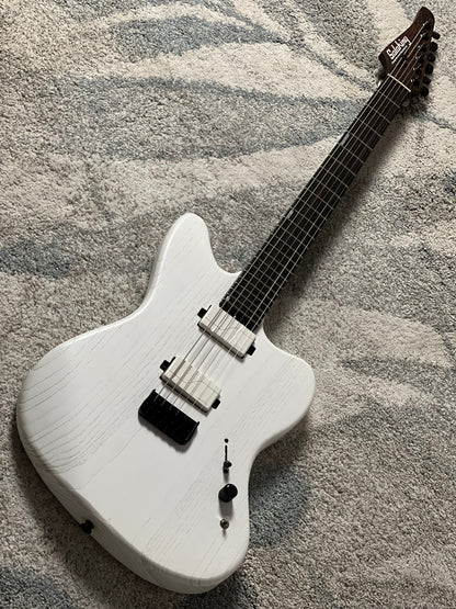 Soloking MJM-1 Custom Baritone HH with Fishman Fluence and Wenge Neck in Open Pore White