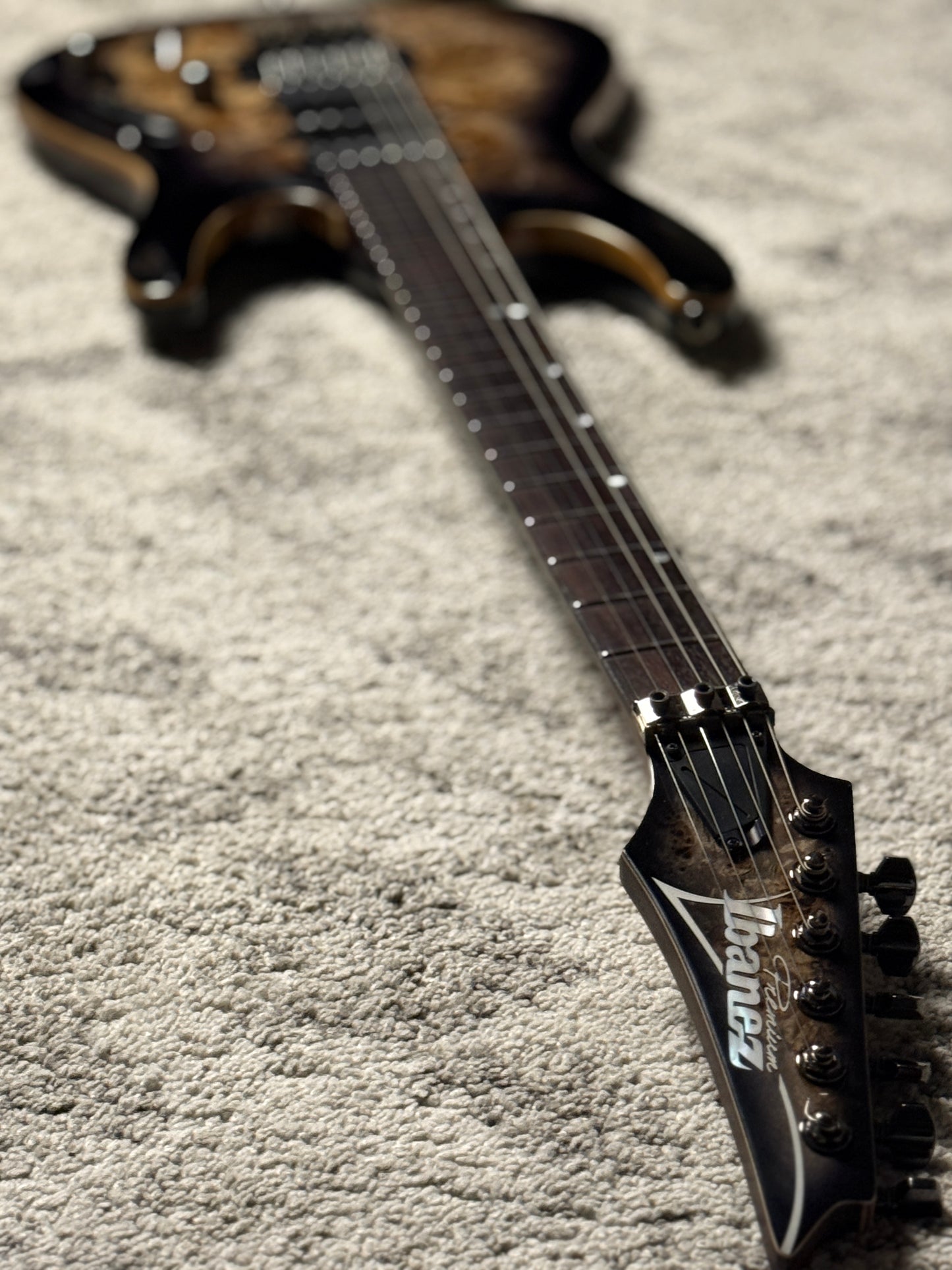 Ibanez Premium S1070PBZ in Charcoal Black Burst 250812461 (USED)