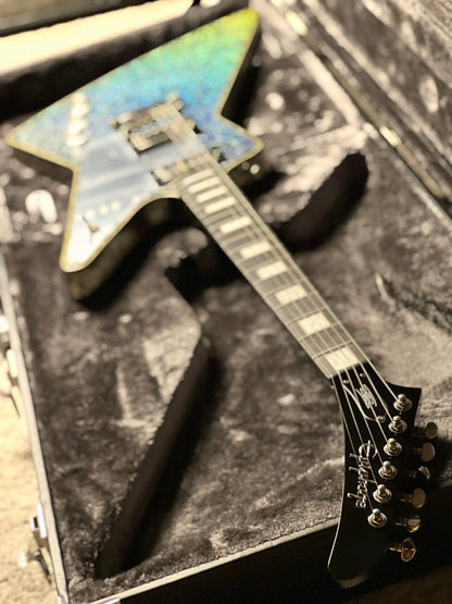 Epiphone Lzzy Hale Explorer Custom in Black Diamond Holographic Sparkle