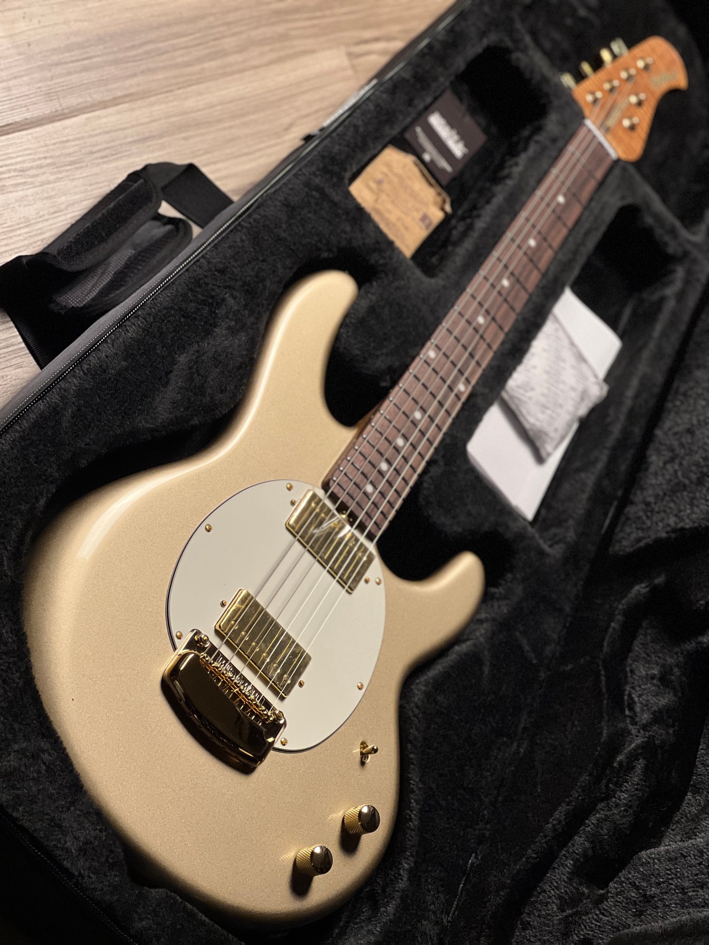 Music Man StingRay II Cory Wong Signature Electric Guitar in Cashmere S12099