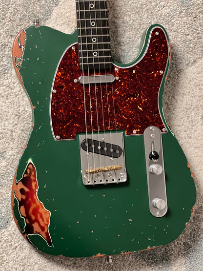 Dhatarattha Performance DTL in Sherwood Green Over Sunburst with RW FB and Nitrocellulose Lacquer