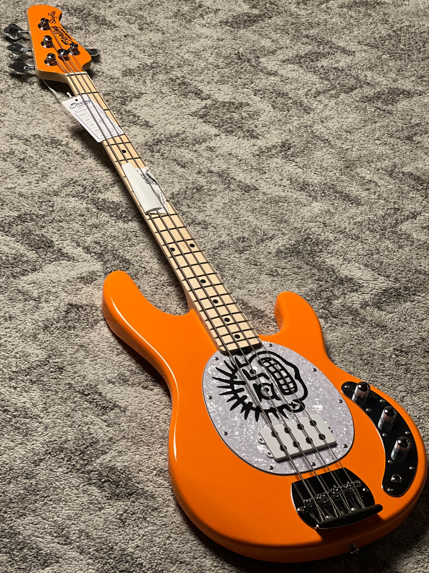 Sterling by Music Man Mike Herrera StingRay Bass in Orange Creamsicle