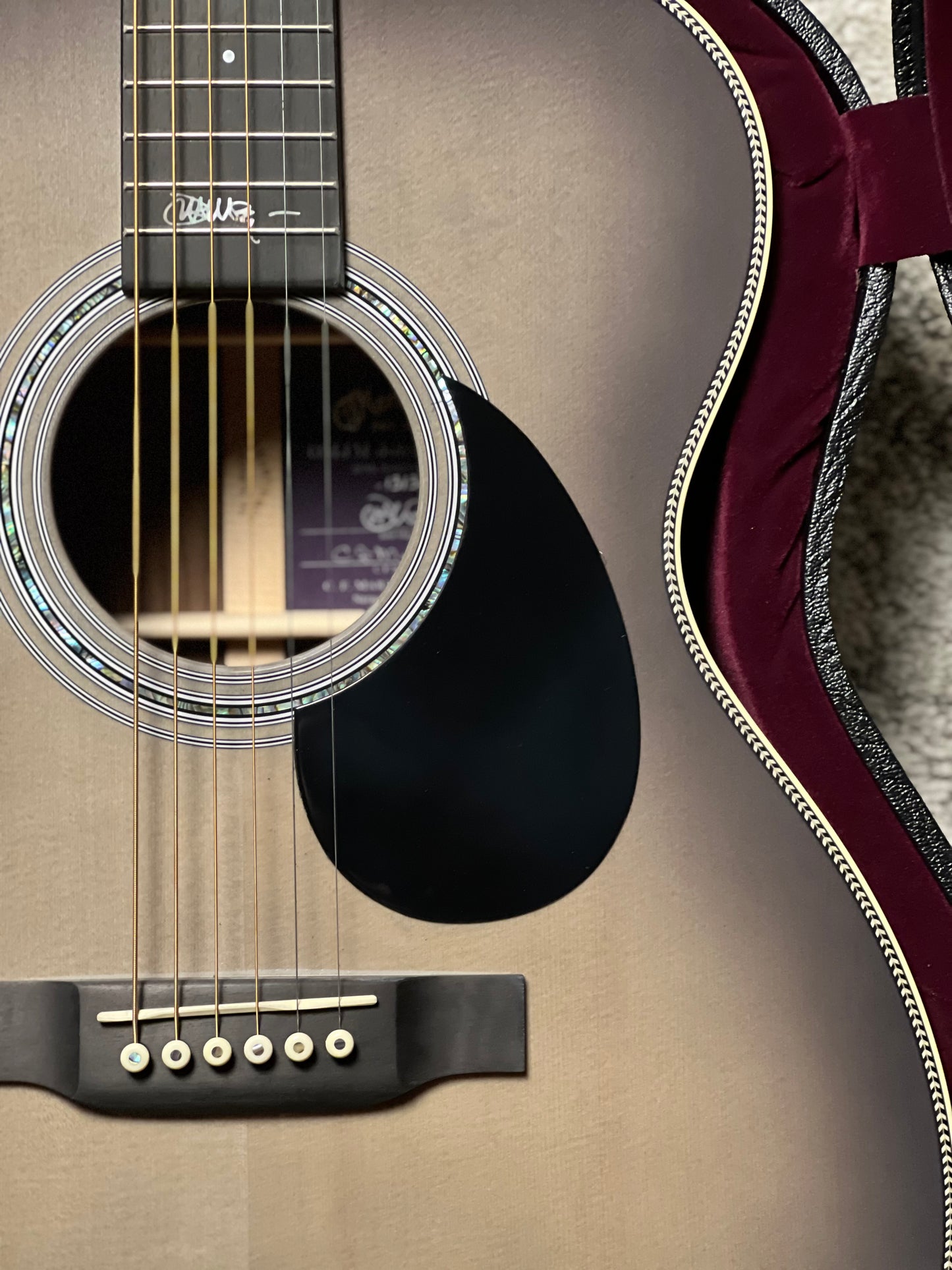 Martin OMJM John Mayer 20Th Anniversary with Platinum Gray Burst #1313