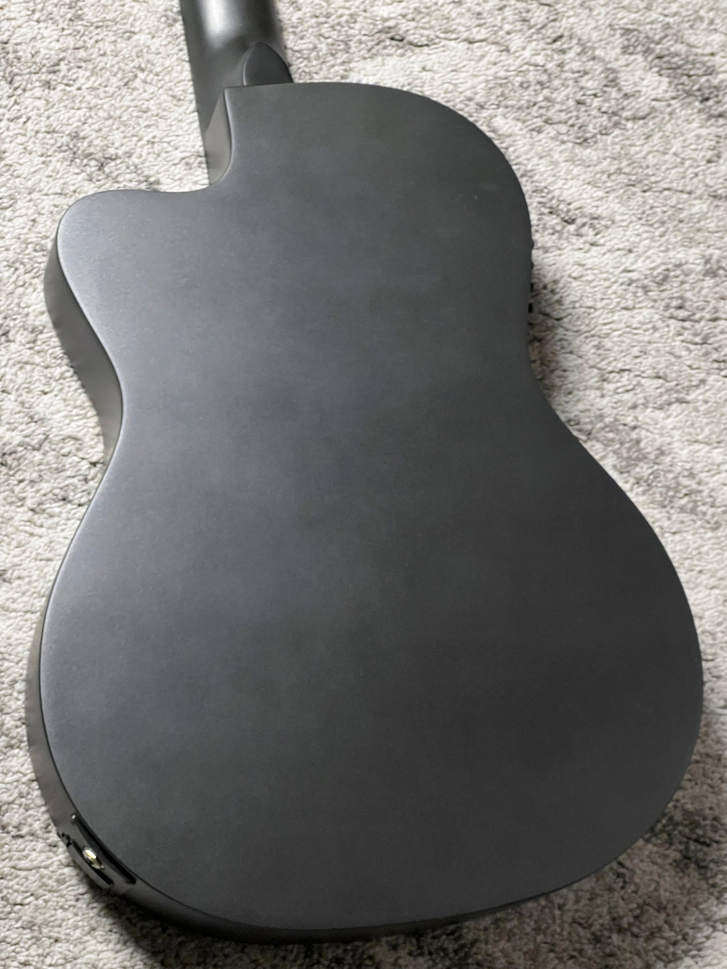 Tanglewood EMETCLE Enredo Madera Elegante Thinline Electro Classical Guitar in Metallic Grey Satin
