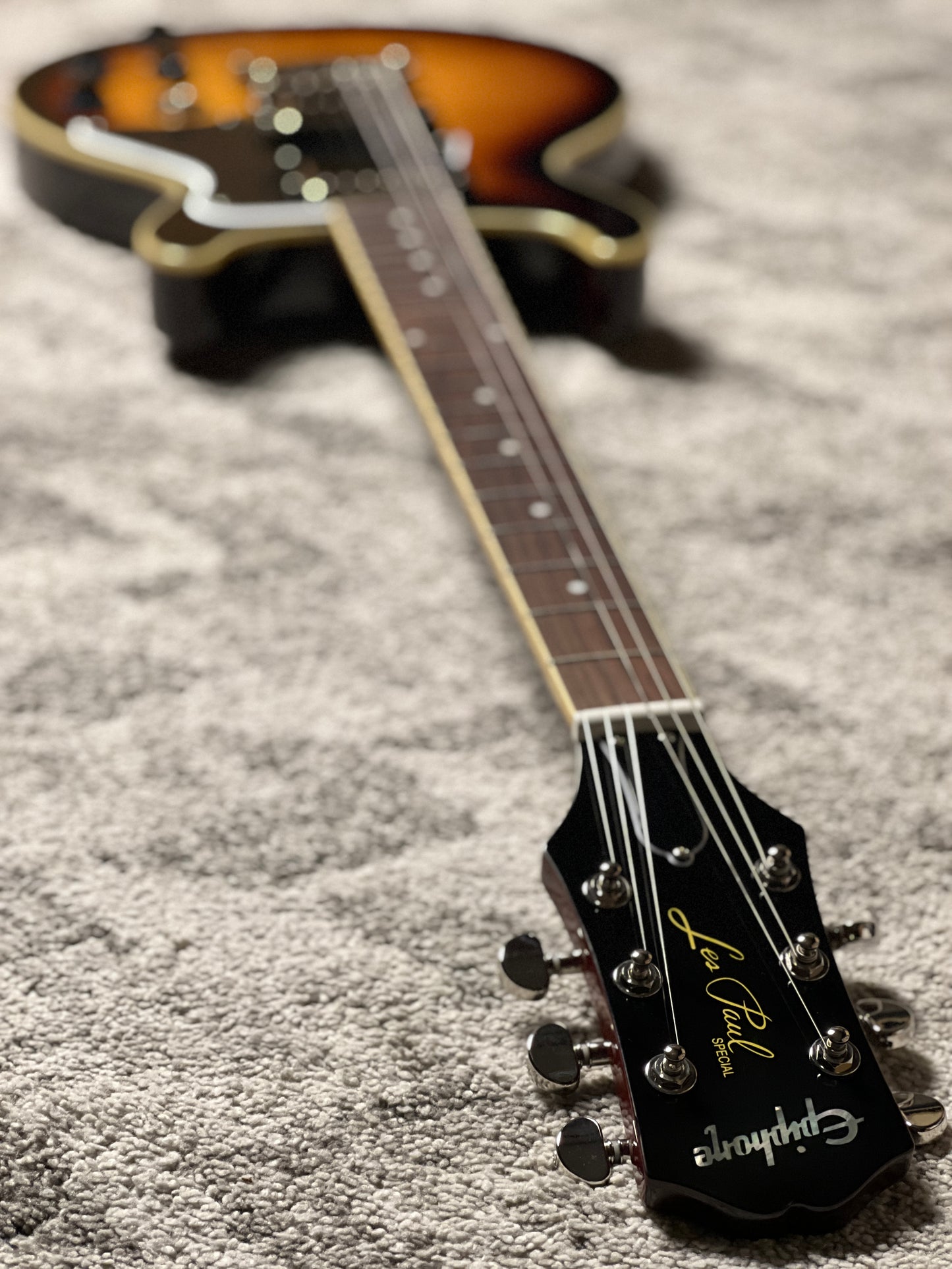 Epiphone Les Paul Special Double Cut Figured in Bourbon Burst