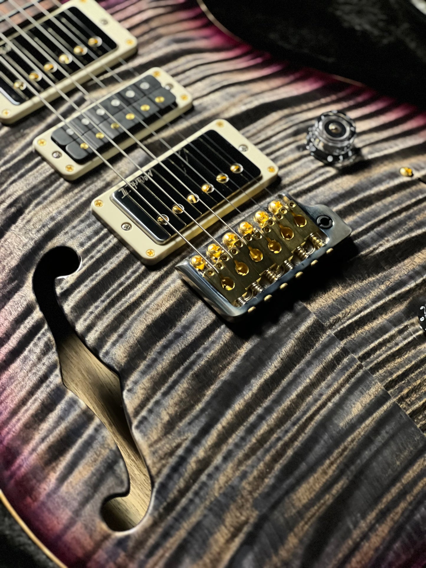 PRS 40th Anniversary Special Semi Hollow Limited Edition in Charcoal Purple Burst 0419137