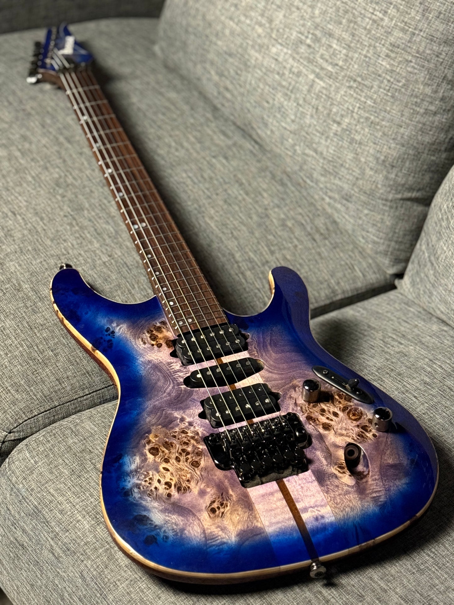 Ibanez Premium S1070PBZ in Cerulean Blue Burst 250812458 (USED)