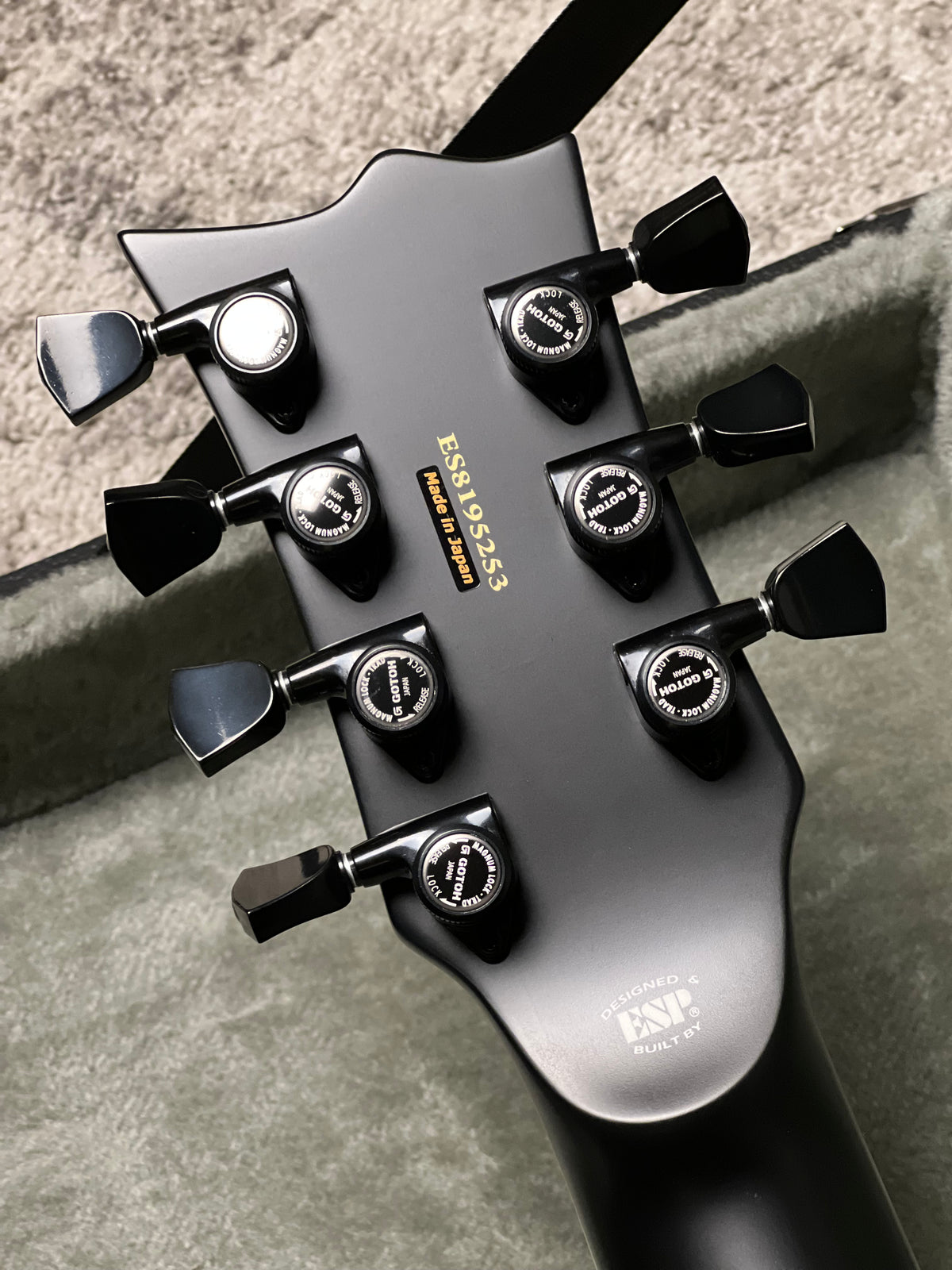 ESP E-II Eclipse-7 EverTune in Black Satin ES8195253