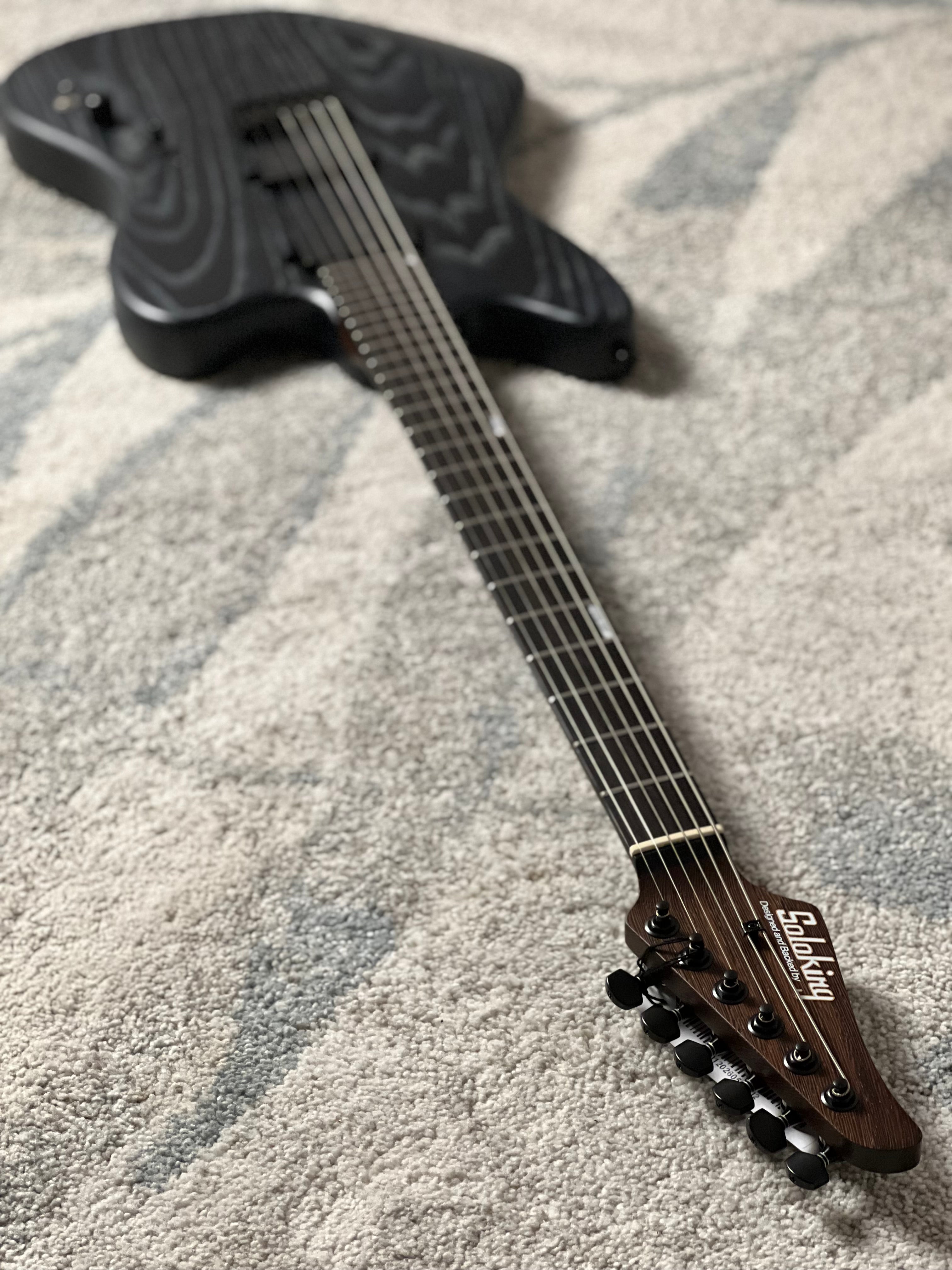 Soloking MJM-1 Custom Baritone HH with Wenge Neck in Driftwood