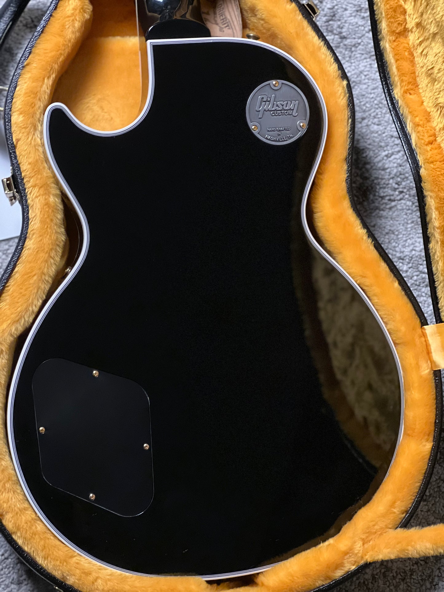 Gibson Les Paul Custom Ebony Fingerboard Gloss Ebony w/ Case CS 403758
