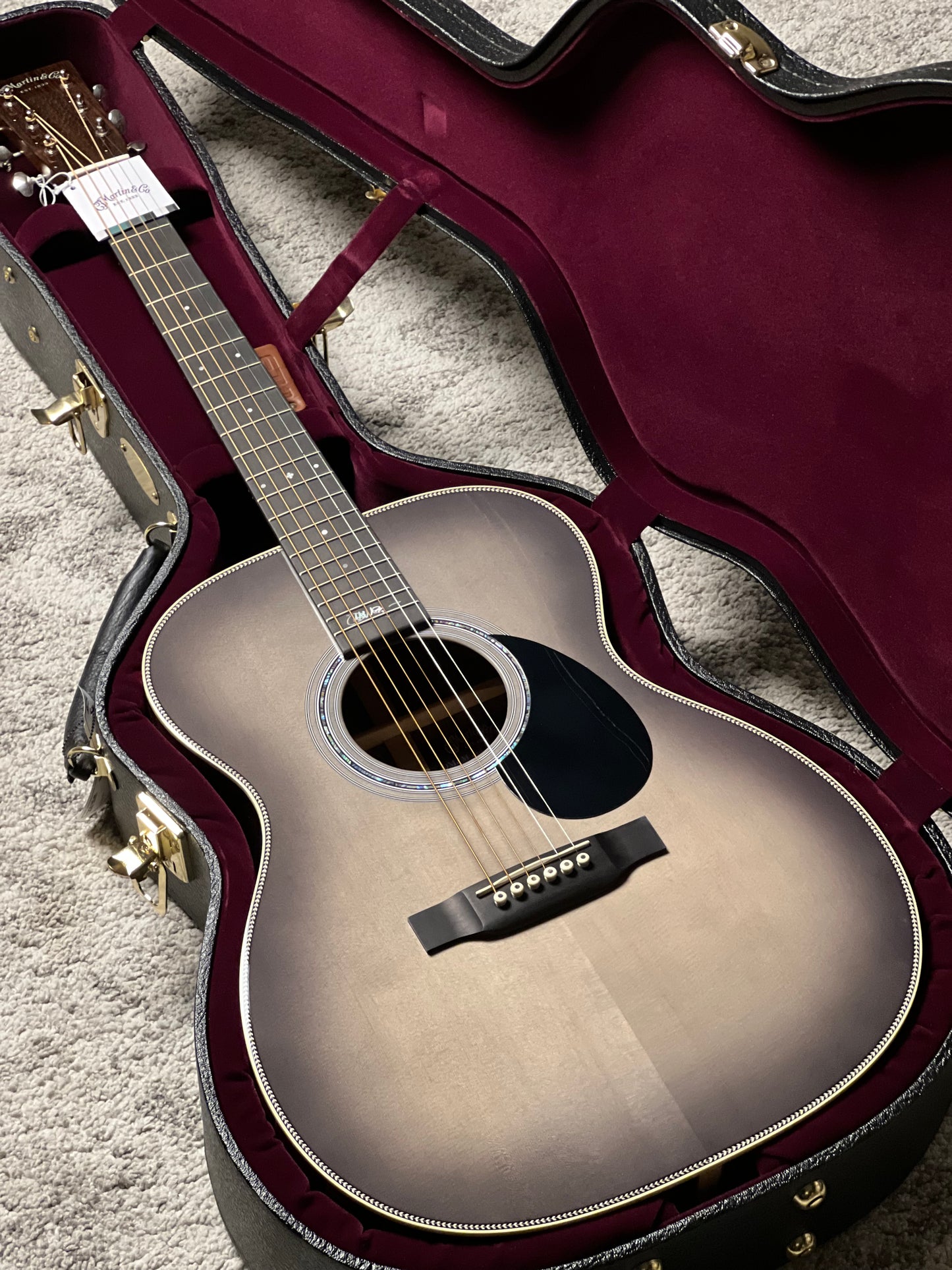 Martin OMJM John Mayer 20Th Anniversary with Platinum Gray Burst #1313