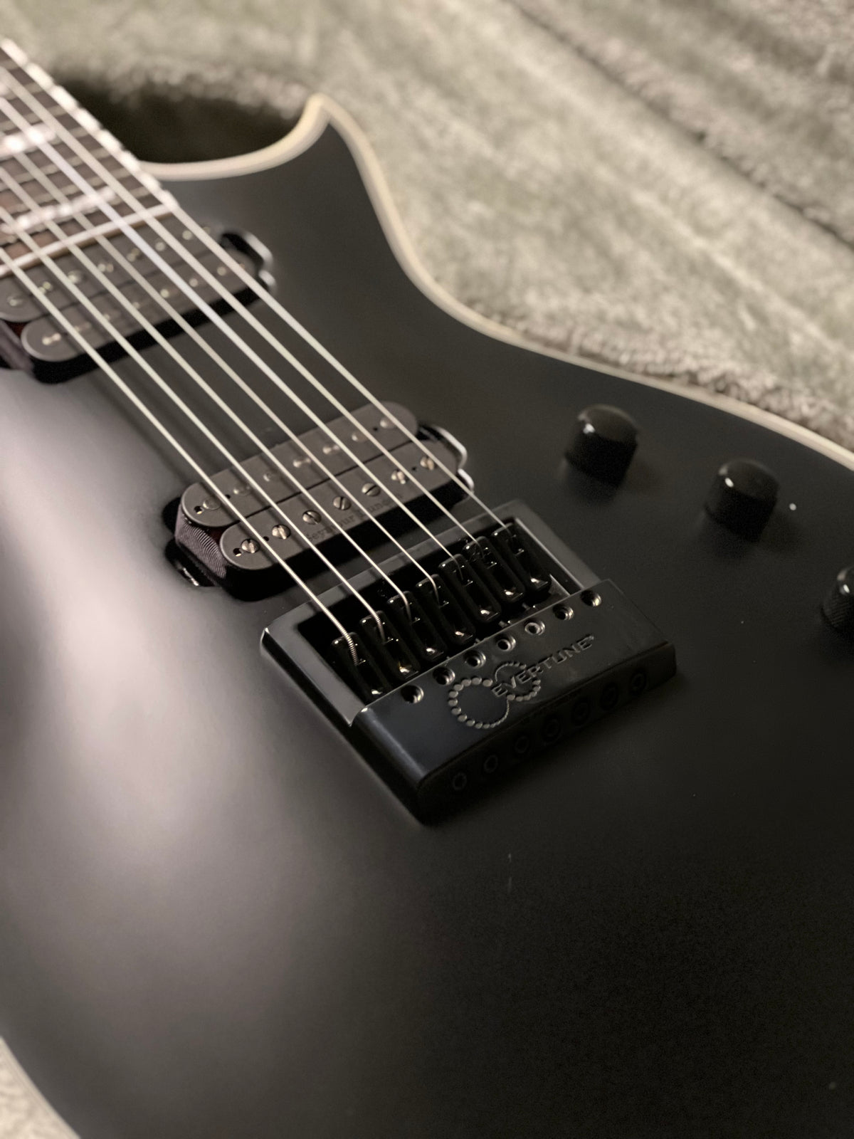 ESP E-II Eclipse-7 EverTune in Black Satin ES8195253