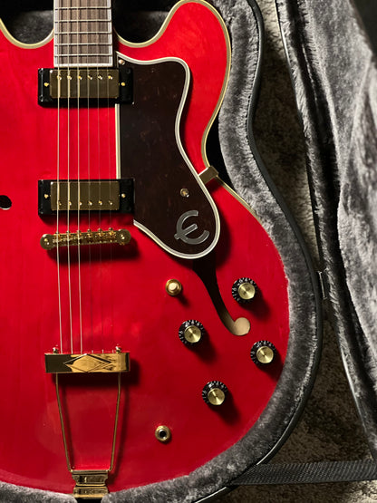 Epiphone Masterbilt Gem Archer Sheraton Electric Guitar in Cherry Red 26011512332