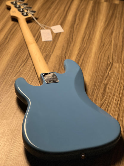 Squier Sonic Precision Bass with White Pickguard and Maple FB in California Blue