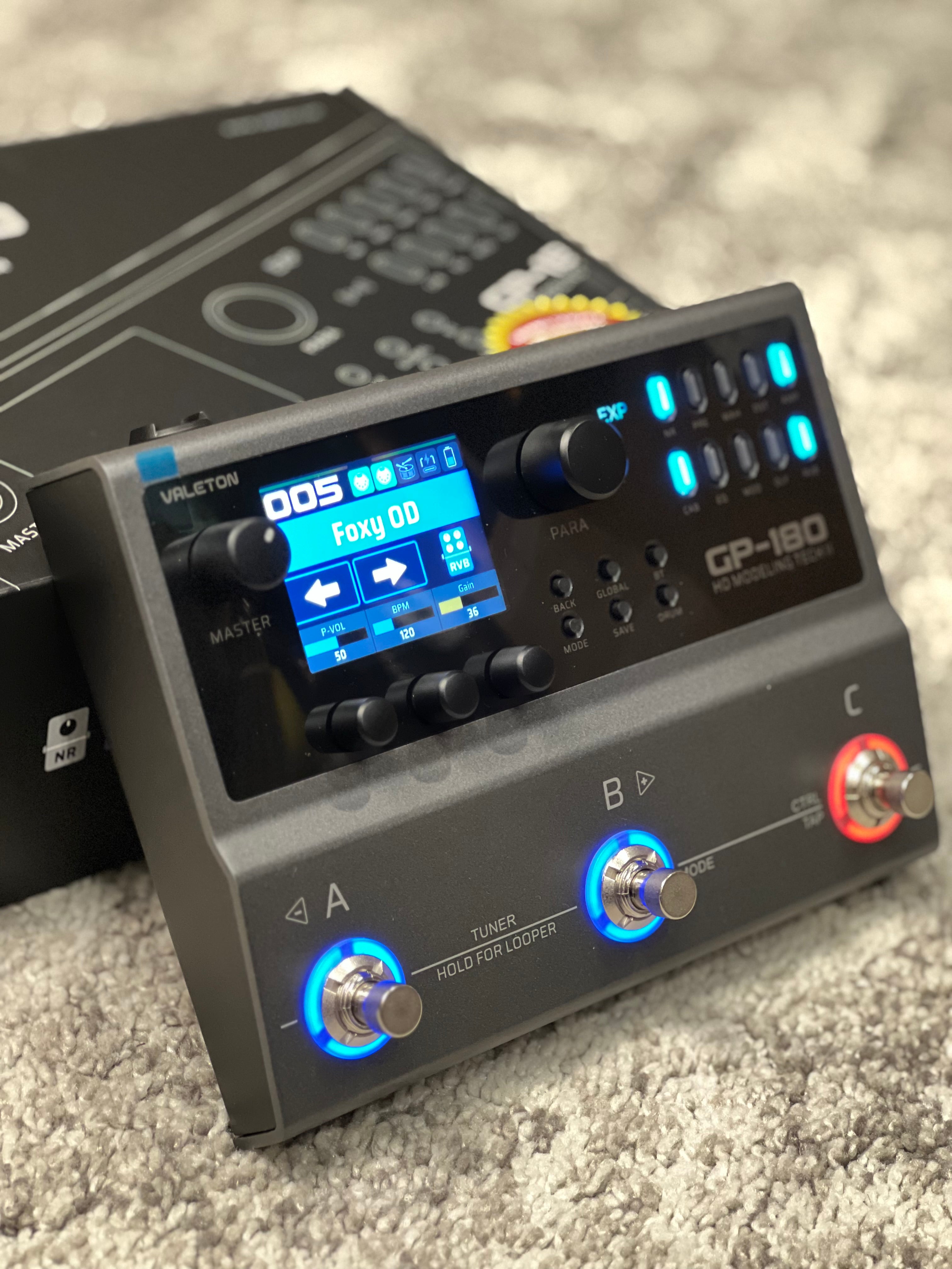 Valeton GP-180 Multi-FX, Amp Modeller & IR Loader Pedal