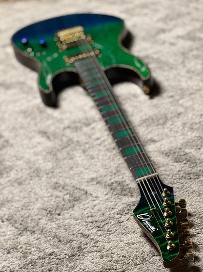 Dhatarattha Custom DST HH Quilt in Rainforest with Rosewood FB