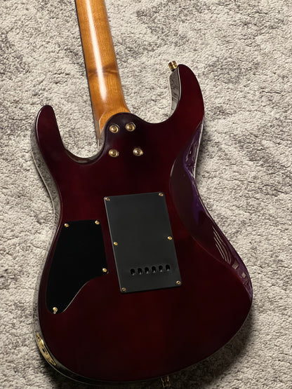 Dhatarattha Custom DST HH Flame in Malibu Surf with Rosewood FB