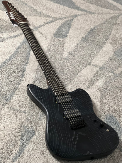 Soloking MJM-7 Custom Baritone HH with Wenge Neck in Driftwood Black