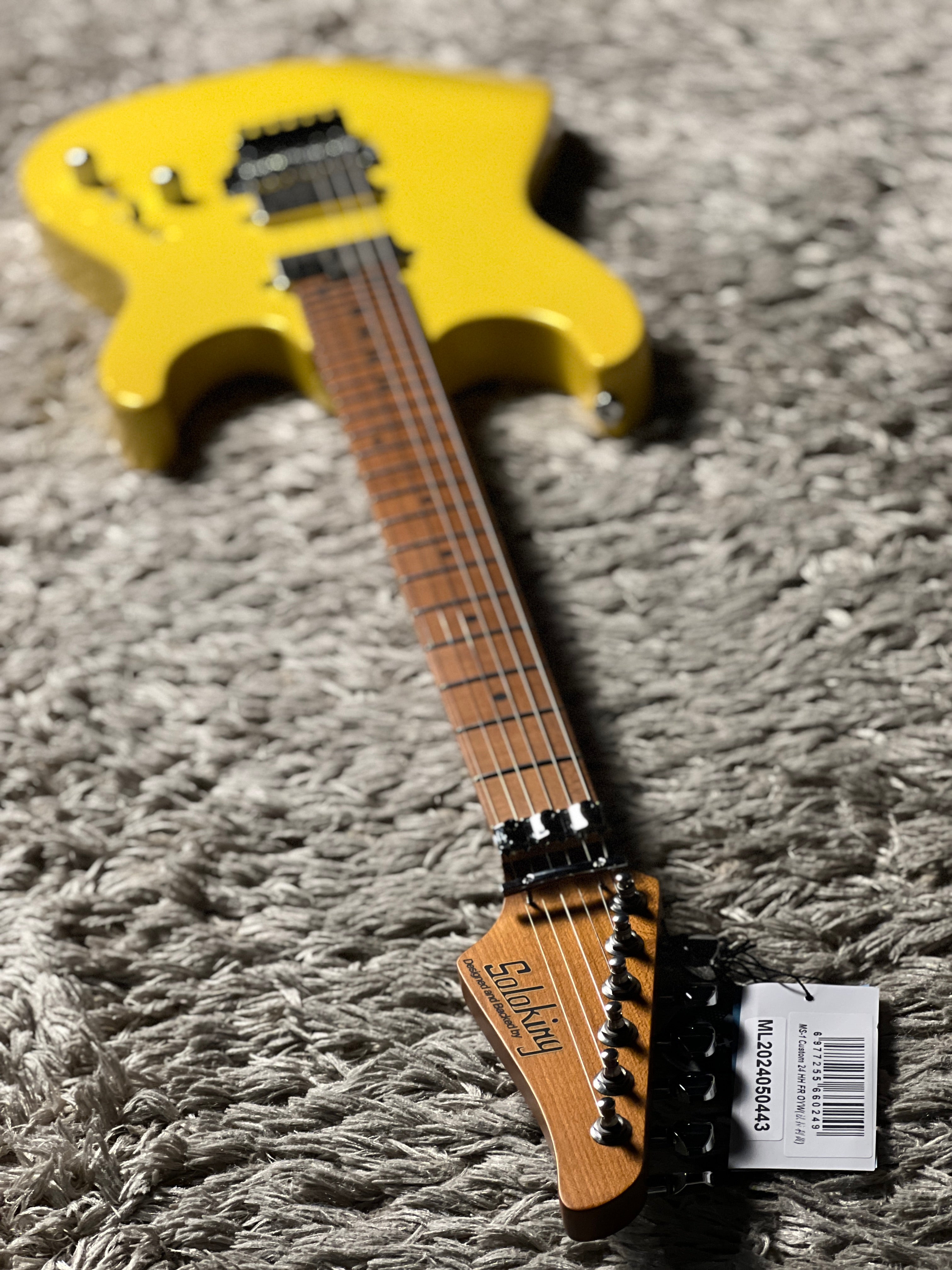 Soloking MS-1 Custom 24 HH FR Flat Top in Bumblebee Yellow Nafiri