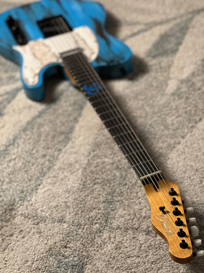 Dhatarattha Custom DTL in Barn Find Blue with Rosewood FB