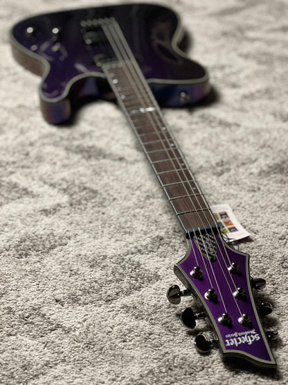 Schecter Hellraiser Hybrid PT Electric Guitar in Ultraviolet W23030441
