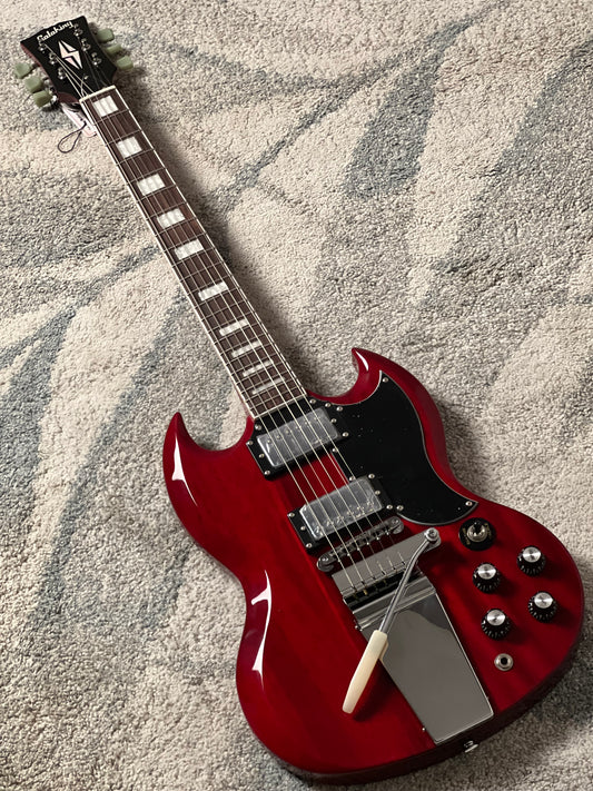 Soloking SG60 Vibrola MKII in Transparent Red Cherry JESCAR (Altered Headstock)
