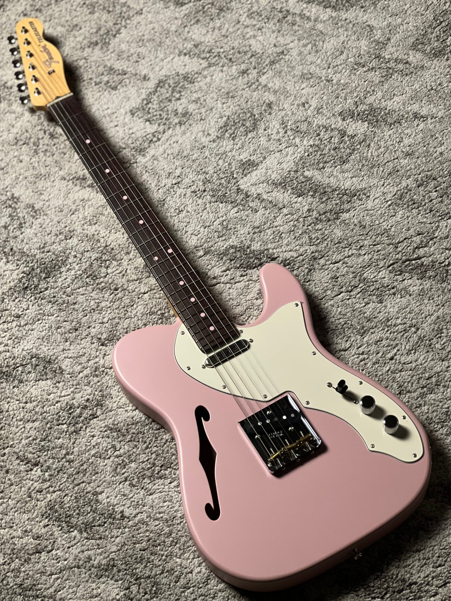Fender MIJ Limited Kusumi Color Telecaster Thinline with RW FB In Kusumi Pink JD24020695