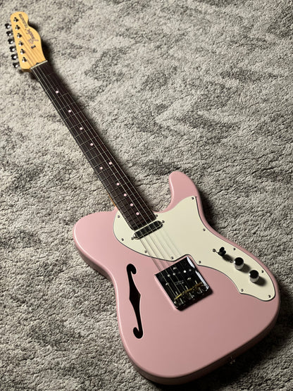 Fender MIJ Limited Kusumi Color Telecaster Thinline with RW FB In Kusumi Pink JD24020695