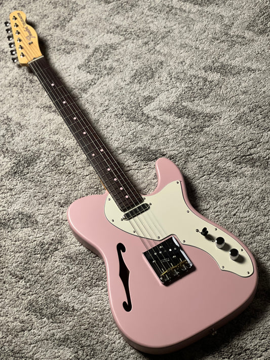 Fender MIJ Limited Kusumi Color Telecaster Thinline with RW FB In Kusumi Pink JD24020695