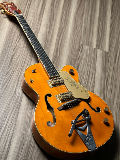 Gretsch G6120-1959 Chet Atkins Hollowbody w/Bigsby in Vintage Orange Stain (USED) JT09041398