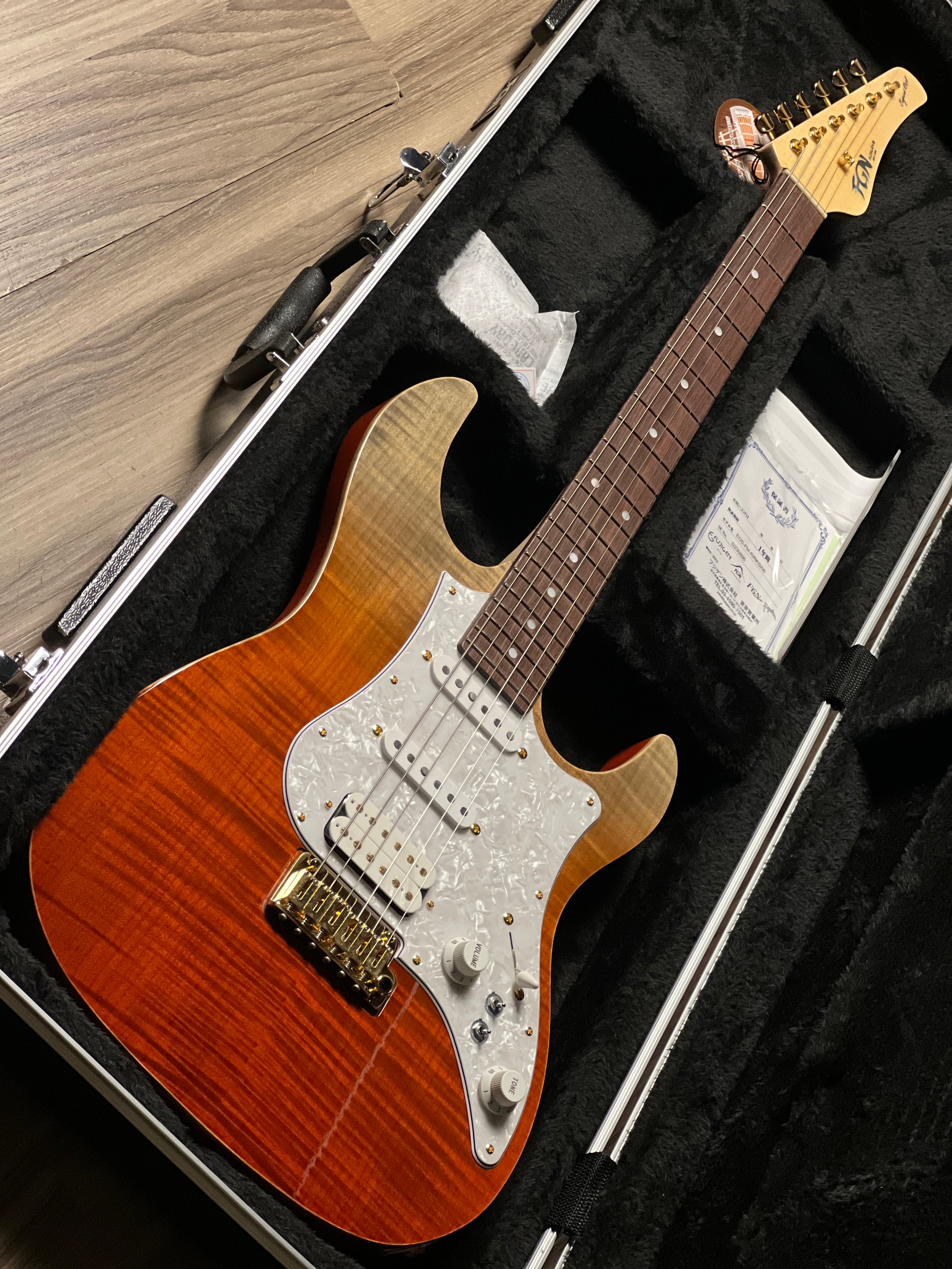 FUJIGEN フジゲン EOS/MH セミオーダーExpert ODYSSEY Fujigen FGN Expert EOS Odyssey in Ripe Kaki Gradation with