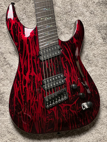 Schecter C-7 MS Silver Mountain in Blood Moon W21072403