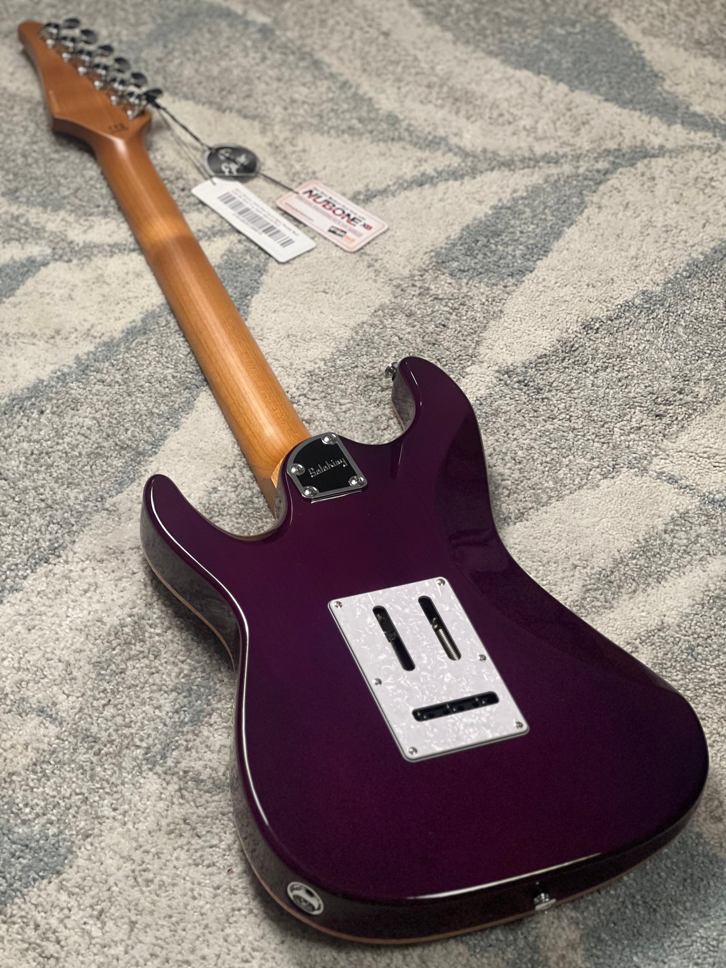 Soloking MS-1 Classic MKII Flat Top in Deep Purple Surf with 5A Quilt Top Nafiri Special Run