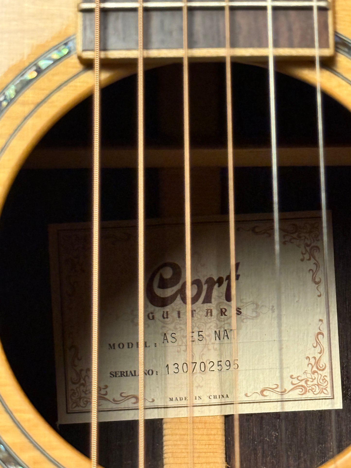 CORT AS E5 Full Solid Acoustic Guitar 130702595 (USED)