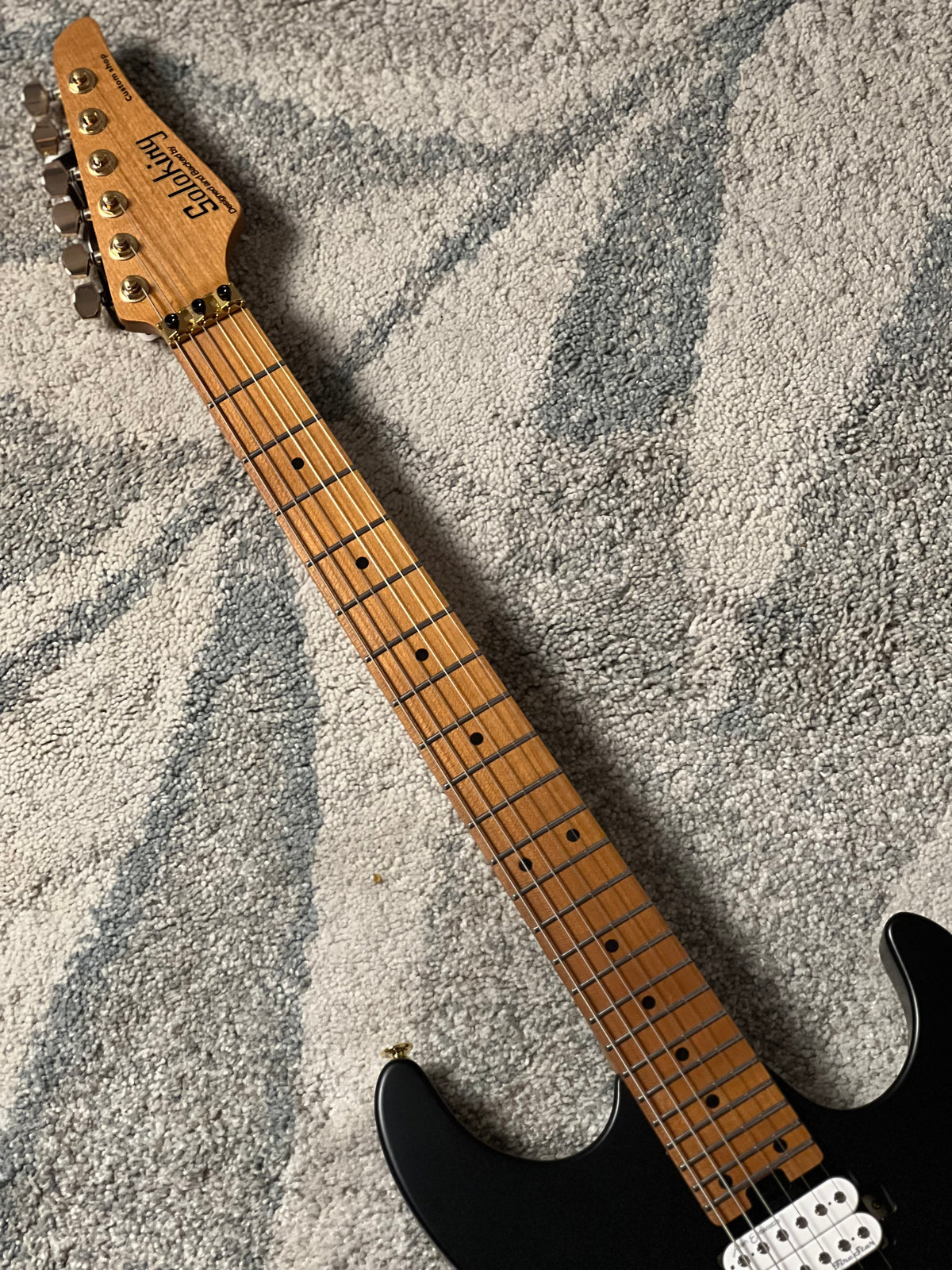 Soloking MS-1 Custom 24 HH FR Flat Top in Satin Black Limited Edition