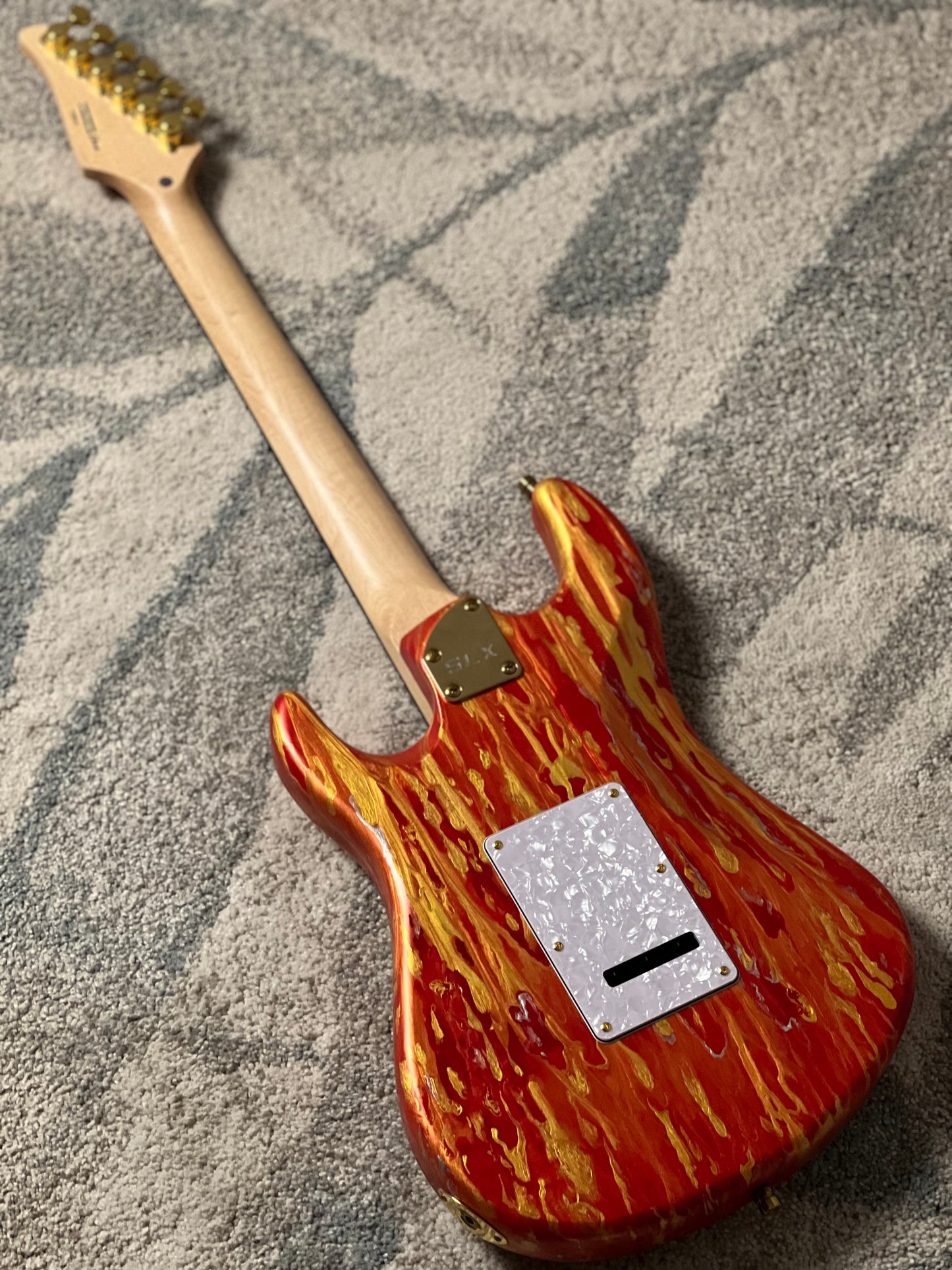 SLX X Dhatarattha Custom DST in Fire Shmear with Rosewood FB
