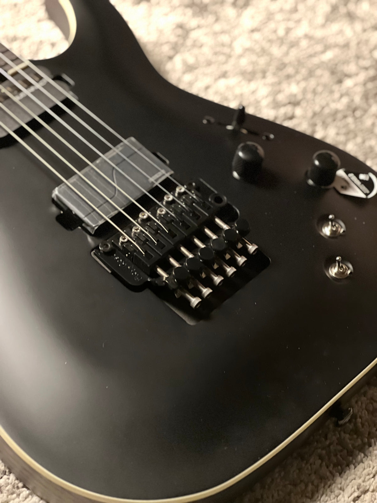 Schecter C-1 FR S SLS Elite Evil Twin - Satin Black