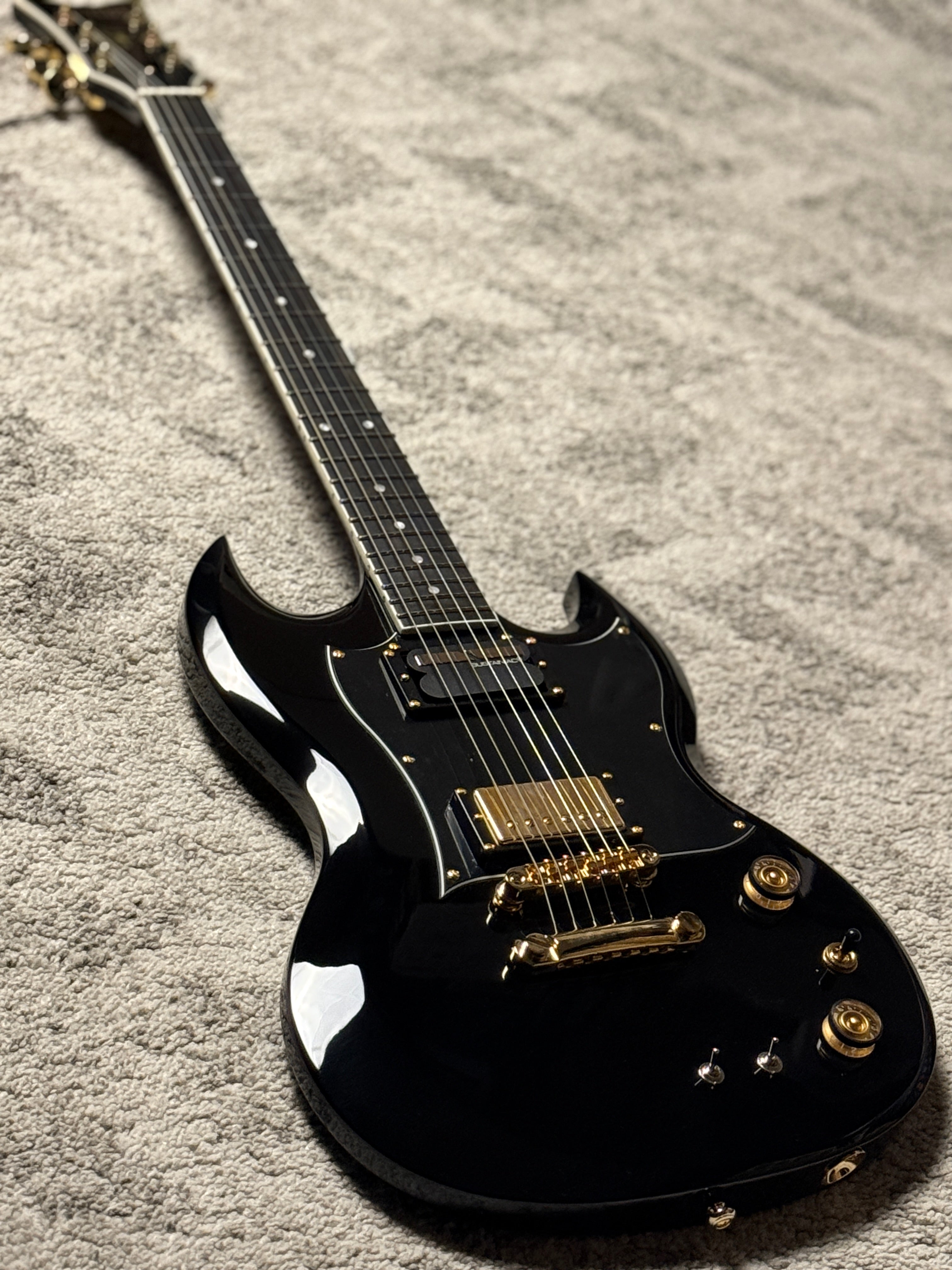 Schecter ZV-H6LLYW66D-S Zacky Vengeance Signature in Gloss Black