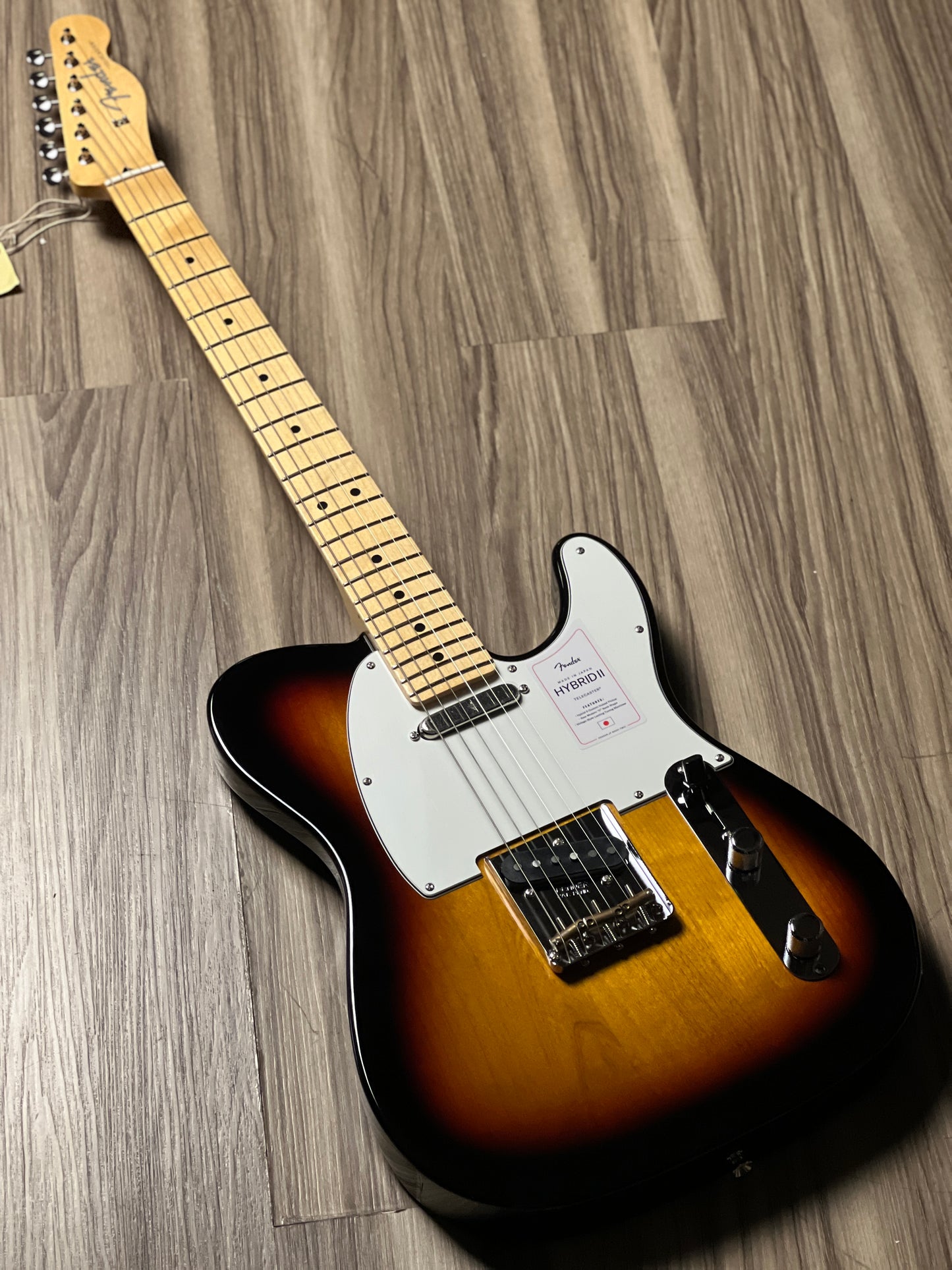 Fender Japan Hybrid II Telecaster with Maple FB in 3 Tone Sunburst JD24019447
