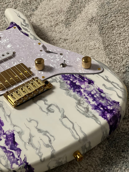 SLX X Dhatarattha Custom DST in Amethyst Shmear with Rosewood FB