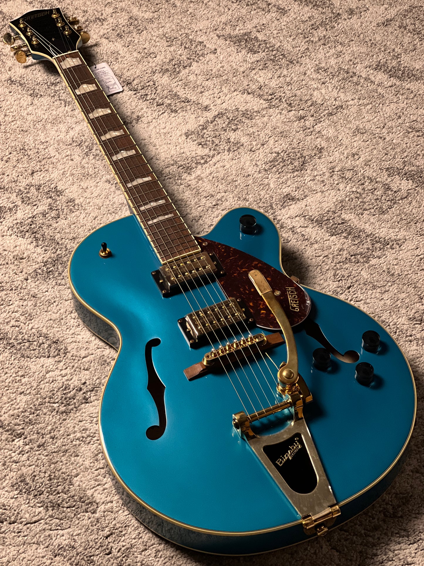 Gretsch G2410TG Streamliner Hollow Body Single-Cut with Laurel FB in Ocean Turquoise (USED)