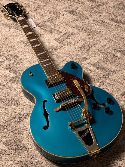 Gretsch G2410TG Streamliner Hollow Body Single-Cut with Laurel FB in Ocean Turquoise (USED)