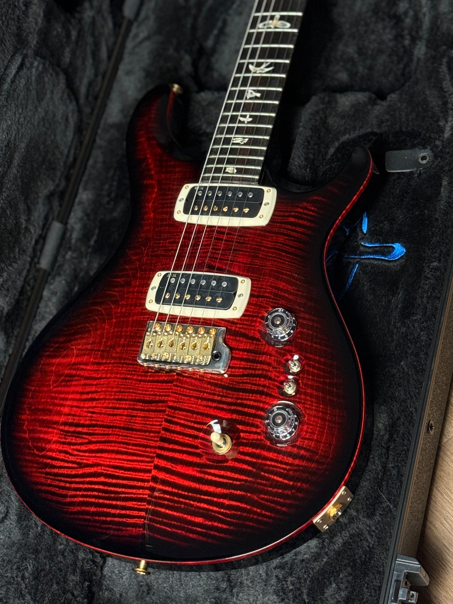 PRS Custom 24-08 10-Top in Fire Smokeburst 0415550