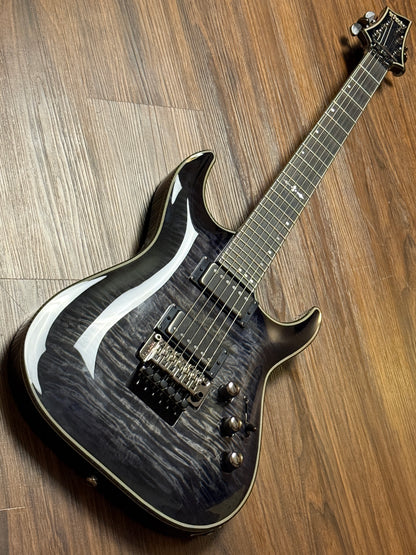 Schecter Hellraiser Hybrid C-1 FR TBB with Floyd Rose in Trans Black W23070015
