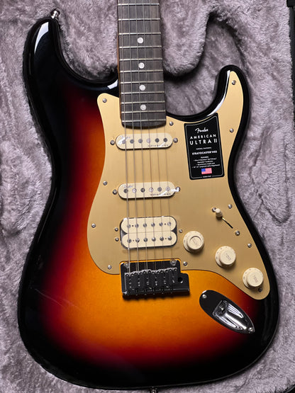 Fender American Ultra II Stratocaster HSS with Ebony FB in Ultraburst US25024570