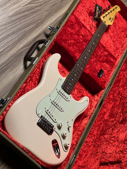 SQOE SEST1002 WH SSS Custom Shop Series in Olympic White Limited Edition with Hardshell Case